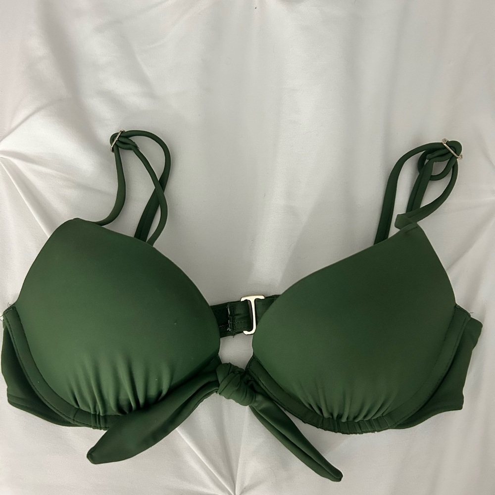 Hollister Olive Bikini Top